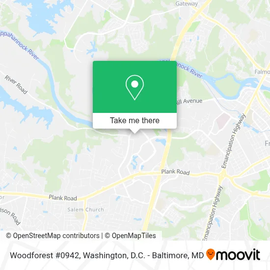 Woodforest #0942 map