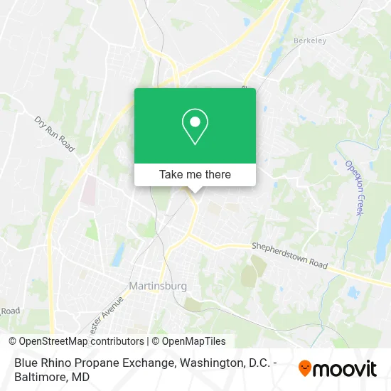 Blue Rhino Propane Exchange map
