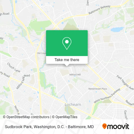 Sudbrook Park map