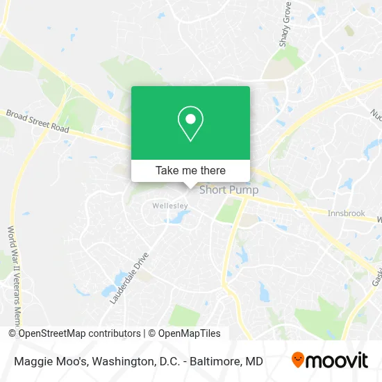 Maggie Moo's map