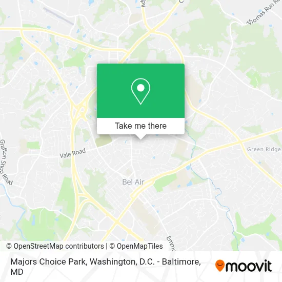Majors Choice Park map