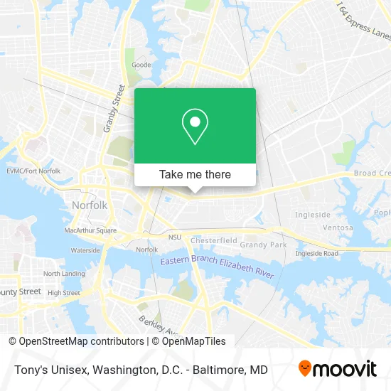 Tony's Unisex map
