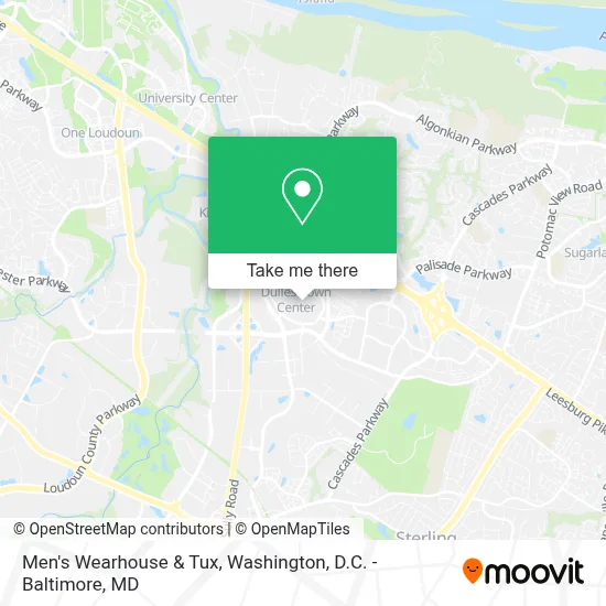 Men's Wearhouse & Tux map