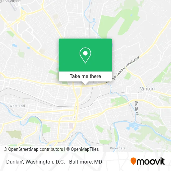 Dunkin' map