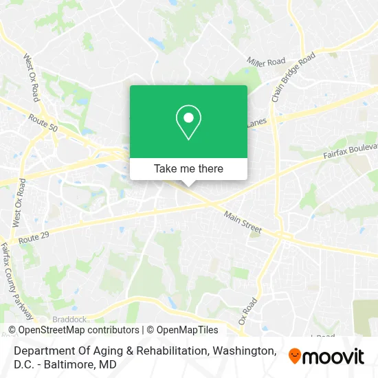 Department Of Aging & Rehabilitation map