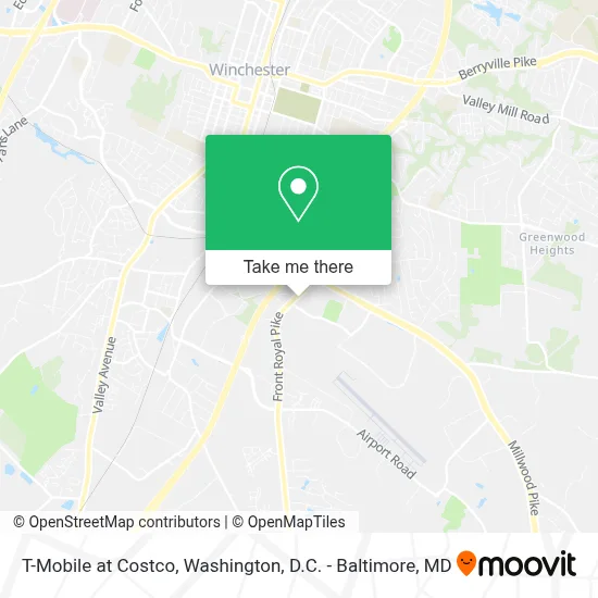 T-Mobile at Costco map