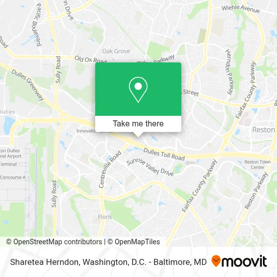 Sharetea Herndon map