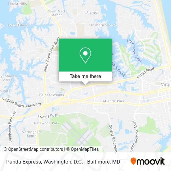 Panda Express map