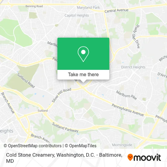 Cold Stone Creamery map