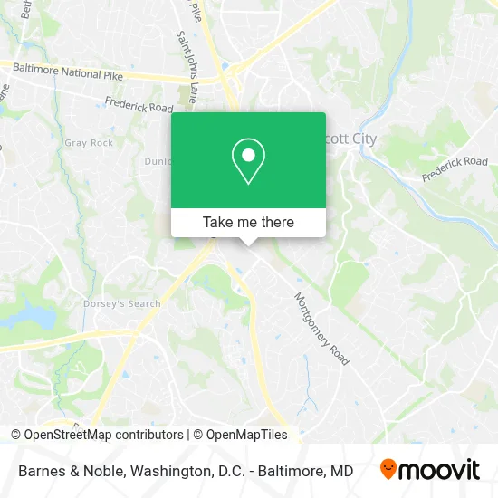 Barnes & Noble map