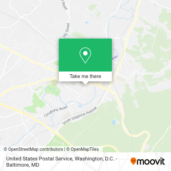 United States Postal Service map