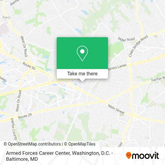 Armed Forces Career Center map