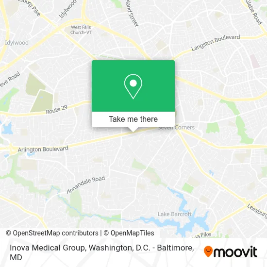 Inova Medical Group map