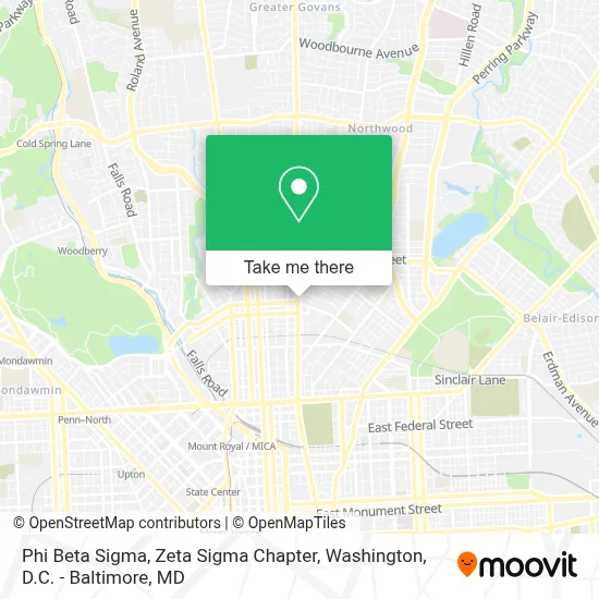 Phi Beta Sigma, Zeta Sigma Chapter map