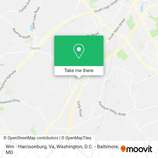 Wm - Harrisonburg, Va map