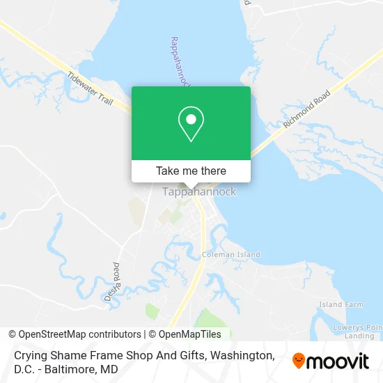 Crying Shame Frame Shop And Gifts map