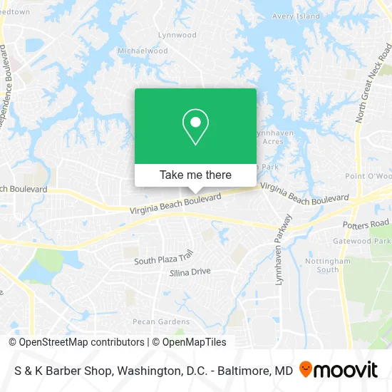 S & K Barber Shop map