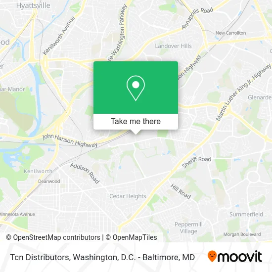 Tcn Distributors map