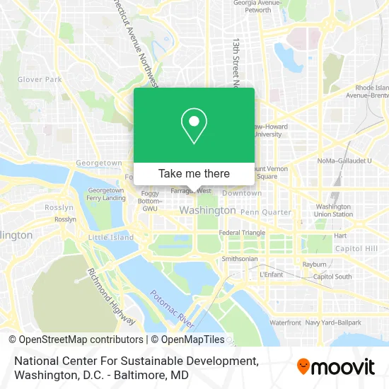 National Center For Sustainable Development map