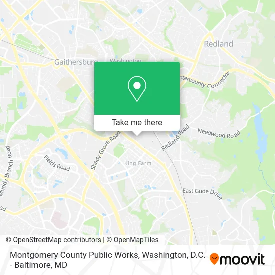 Montgomery County Public Works map