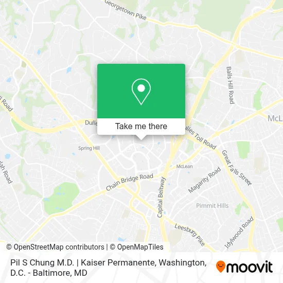 Pil S Chung M.D. | Kaiser Permanente map