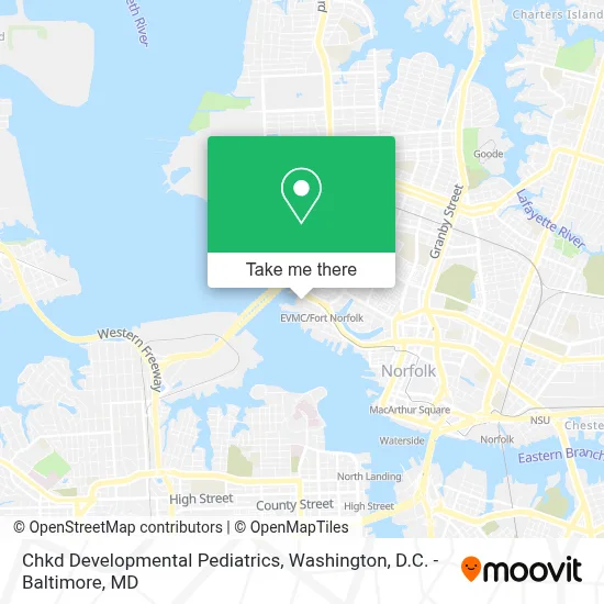 Chkd Developmental Pediatrics map