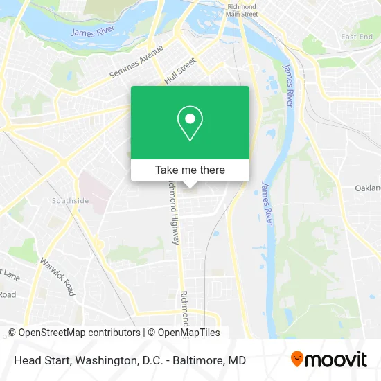Head Start map