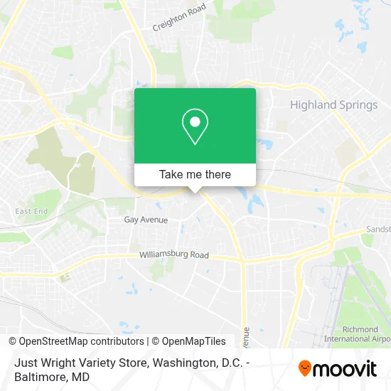 Just Wright Variety Store map