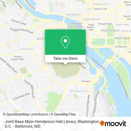 Joint Base Myer-Henderson Hall Library map