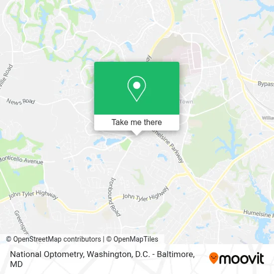 National Optometry map
