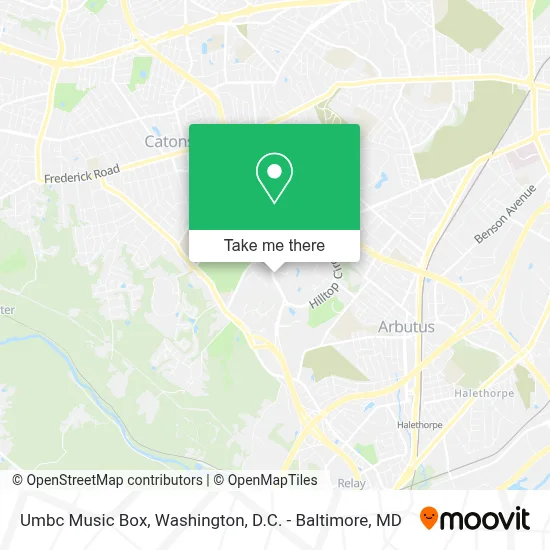 Umbc Music Box map