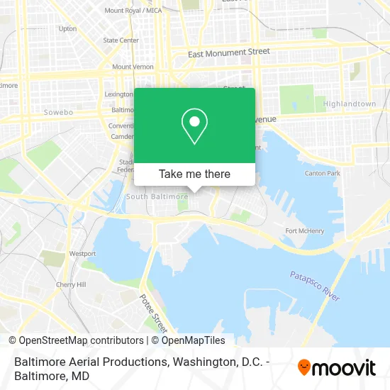 Baltimore Aerial Productions map