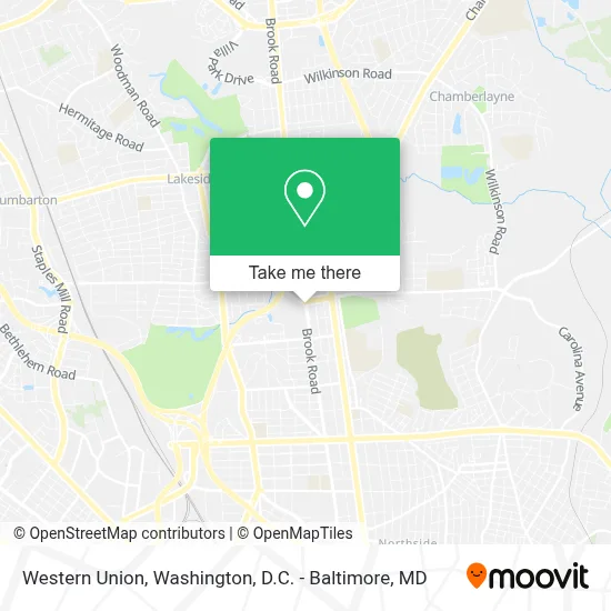 Western Union map