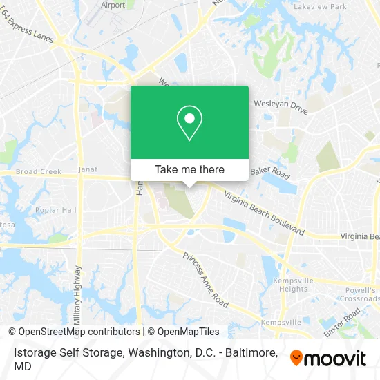 Istorage Self Storage map