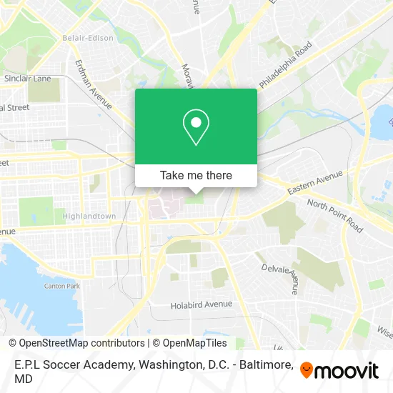 E.P.L Soccer Academy map