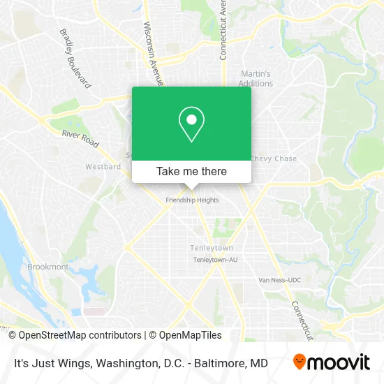 It's Just Wings map