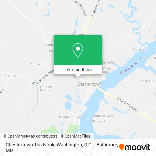 Chestertown Tea Nook map