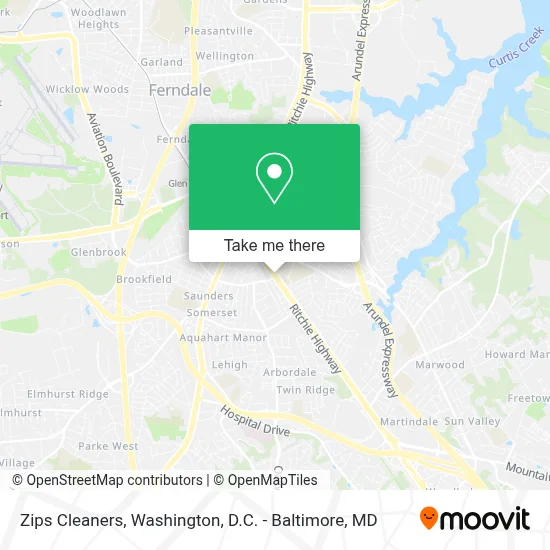 Zips Cleaners map