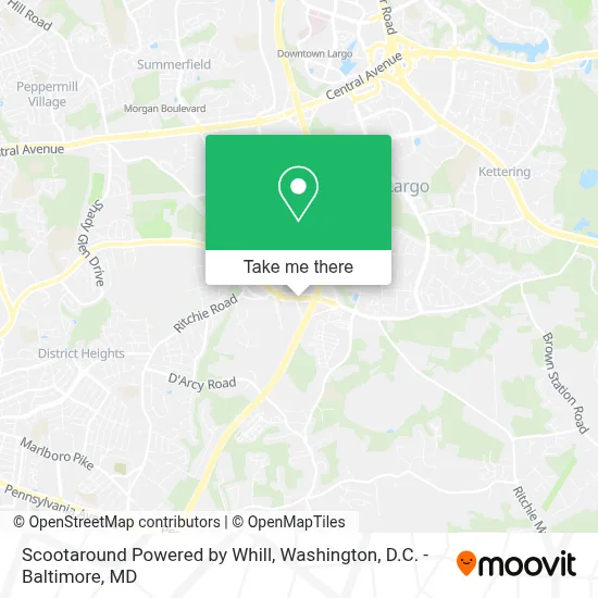 Scootaround Powered by Whill map