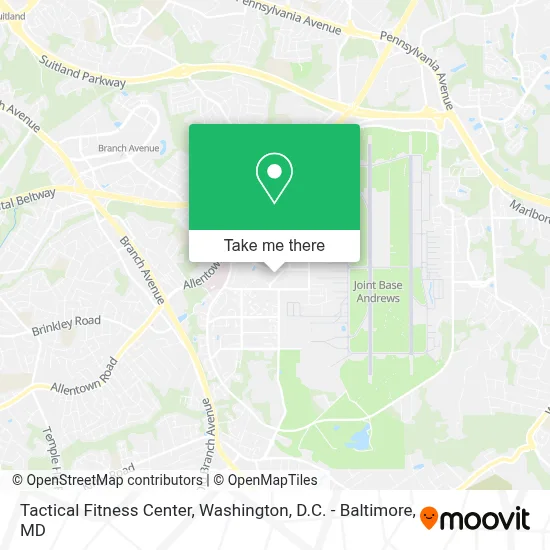 Tactical Fitness Center map