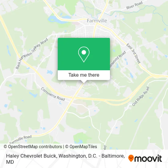 Haley Chevrolet Buick map