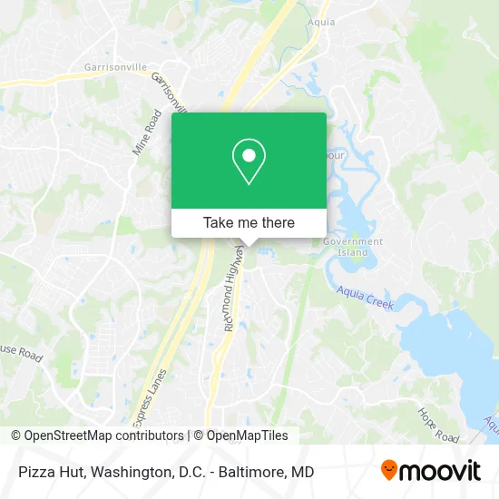 Pizza Hut map
