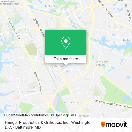 Hanger Prosthetics & Orthotics, Inc. map