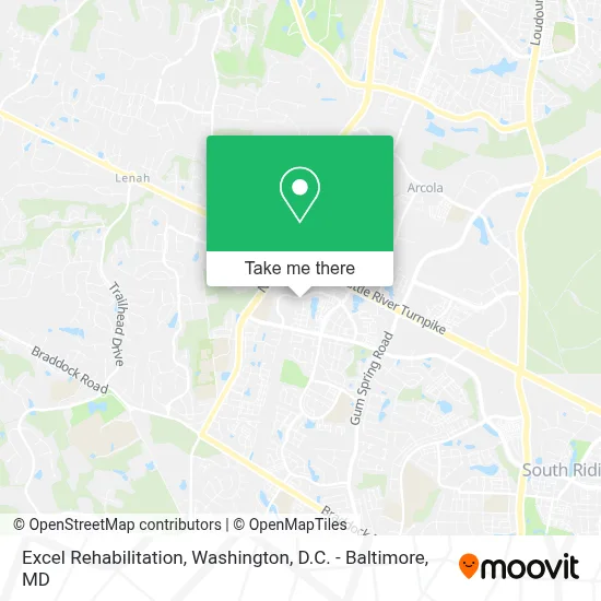 Excel Rehabilitation map