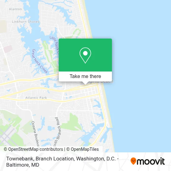 Townebank, Branch Location map