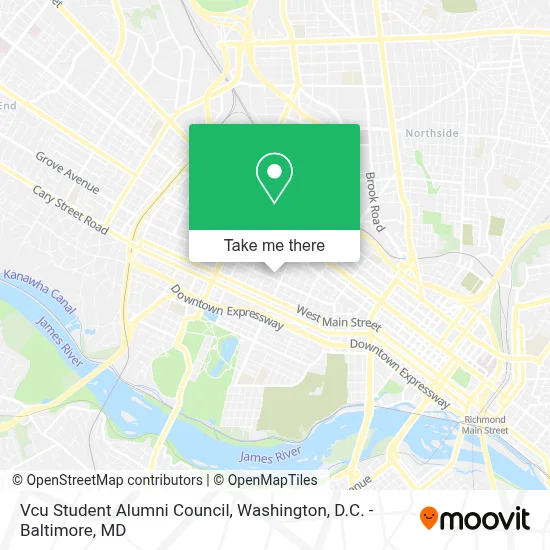 Vcu Student Alumni Council map