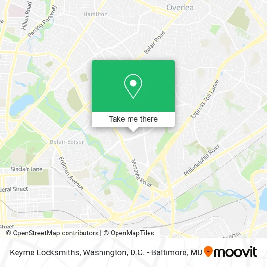 Keyme Locksmiths map