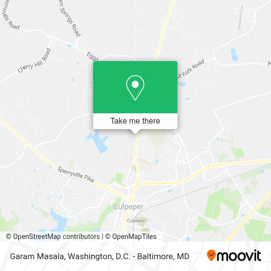 Garam Masala map