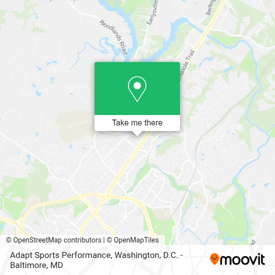 Adapt Sports Performance map
