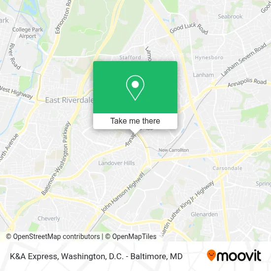 K&A Express map